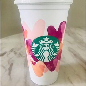 VALENTINES 💗 Starbucks 💕♥️ Reusable Heart Hot Cup